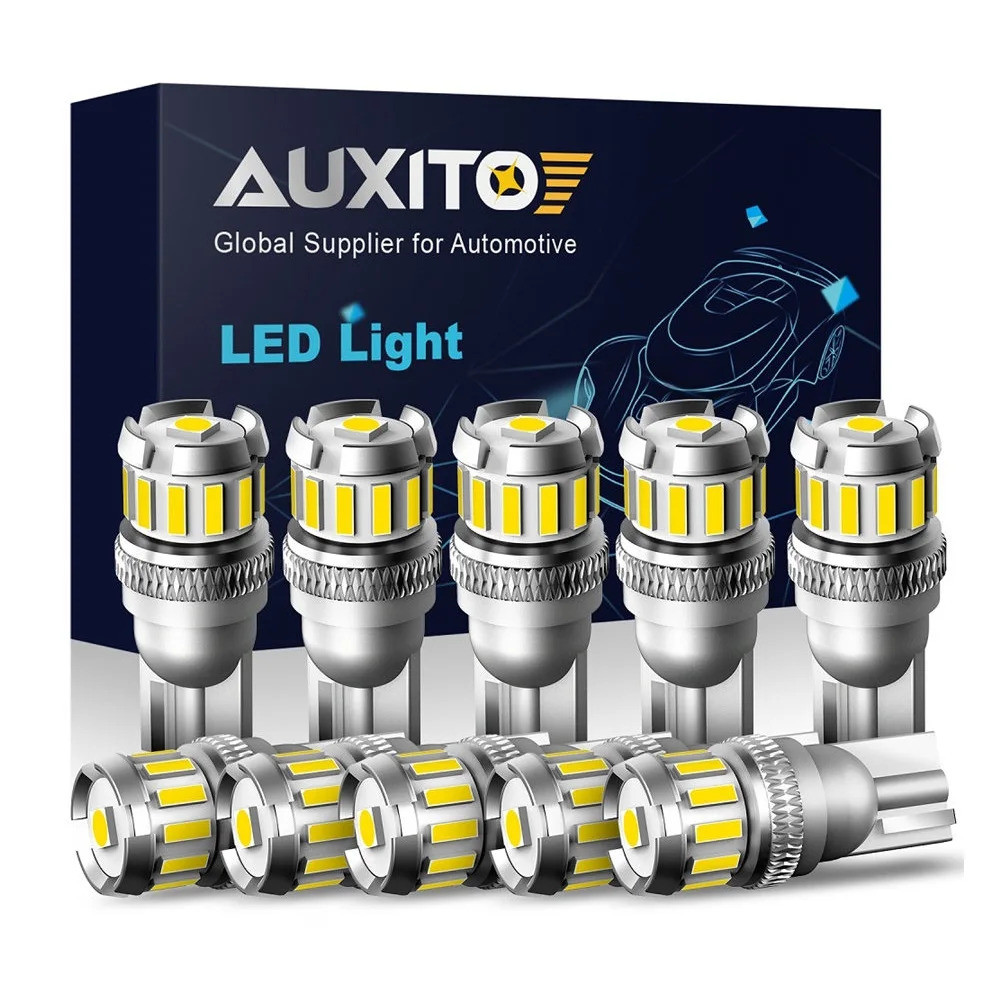 10X W5W LED T10 หลอดไฟ LED Canbus 4014 3020SMD สําหรับ BMW Audi รถที่จอดรถตําแหน่งไฟแผนที่ภายในโดมไฟ