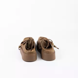 PLAYBOY รุ่น Cloe Wallabee Mules (OV)รองเท้าทรงมิวล์ รหัสST-HS262C154 ดีไซน์ทรงหัวมน สีMocha