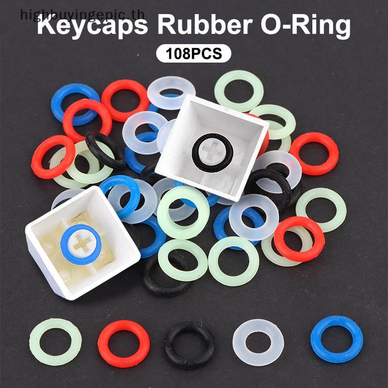 HETH 108 ชิ้น Keycaps ยาง O แหวนสวิทช์ Dampeners Damper Sho-Absorbing Silence ภายใต้ Key Caps สําหรับคีย์บอร์ด HETH