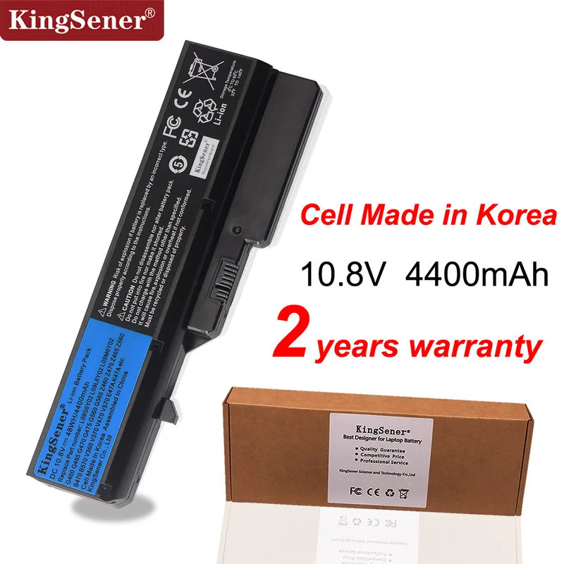 KingSener ใหม่ L09S6Y02 แบตเตอรี่แล็ปท็อปสําหรับ Lenovo IdeaPad G460 G470 G570 G560 V360 V370 V470 Z