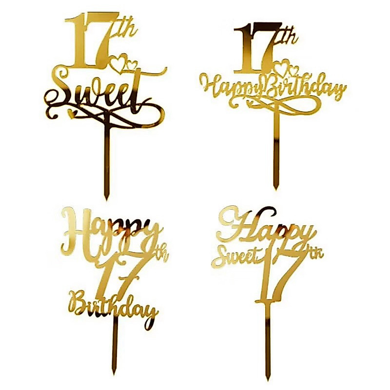 Sweet seventeen 17th Anniversary อะคริลิค TOPPER