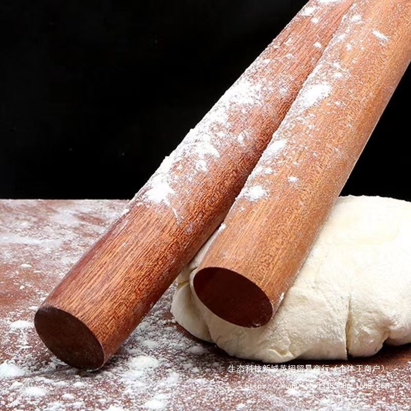 Ebony Rolling Pin ในครัวเรือนไม้ Rolling Pin ขนาดใหญ่ขนาดเล็ก Dumpling Skin ขยาย Rolling Pin ยาว NWT