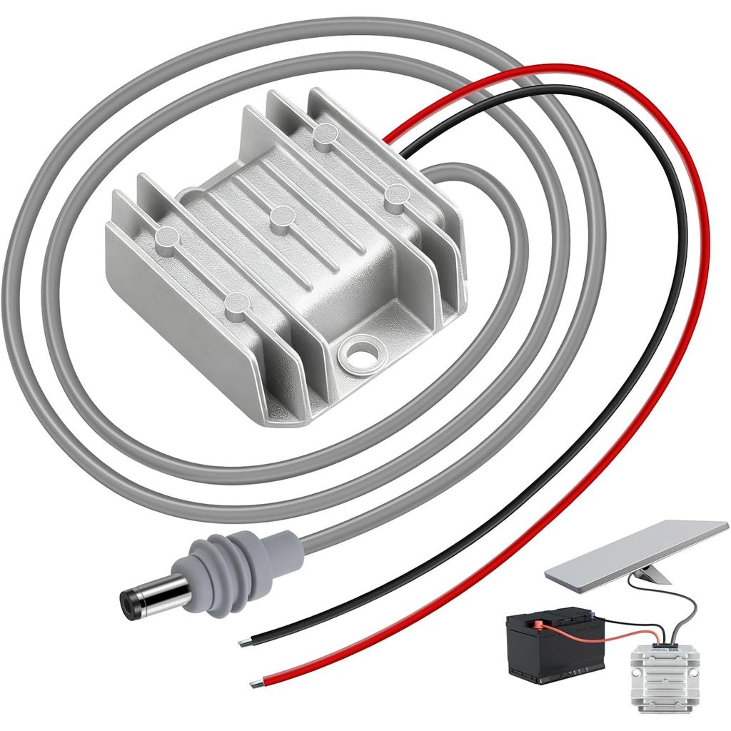 Mwin Starlink Mini 12V Adapter - Starlink Mini อุปกรณ์เสริมตัวแปลงแหล่งจ่ายไฟ, สายไฟ DC 12V/24V ขั้น