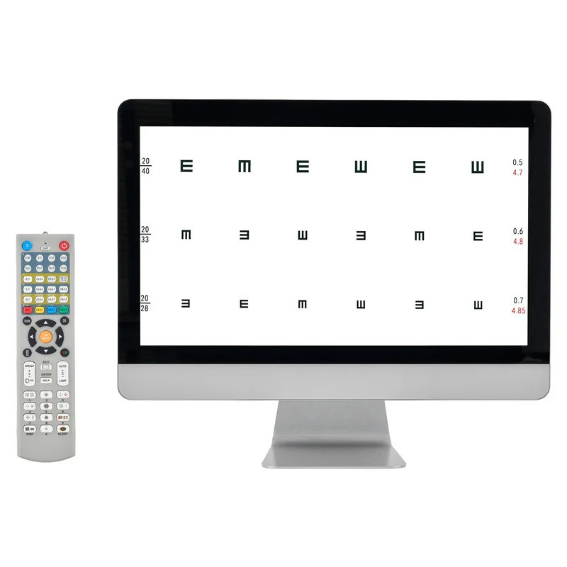21.5 นิ้ว HD LCD Visual Acuity Chart Vision Test Projecter Monitor สําหรับสอบจักษุ