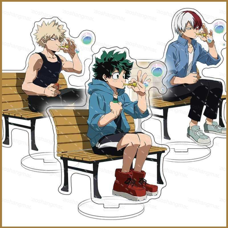 HK2 My Hero Academia Stand Plates Creative อะคริลิคผู้ถือแผ่นยืนป้ายอะนิเมะเดสก์ท็อปเครื่องประดับ KH