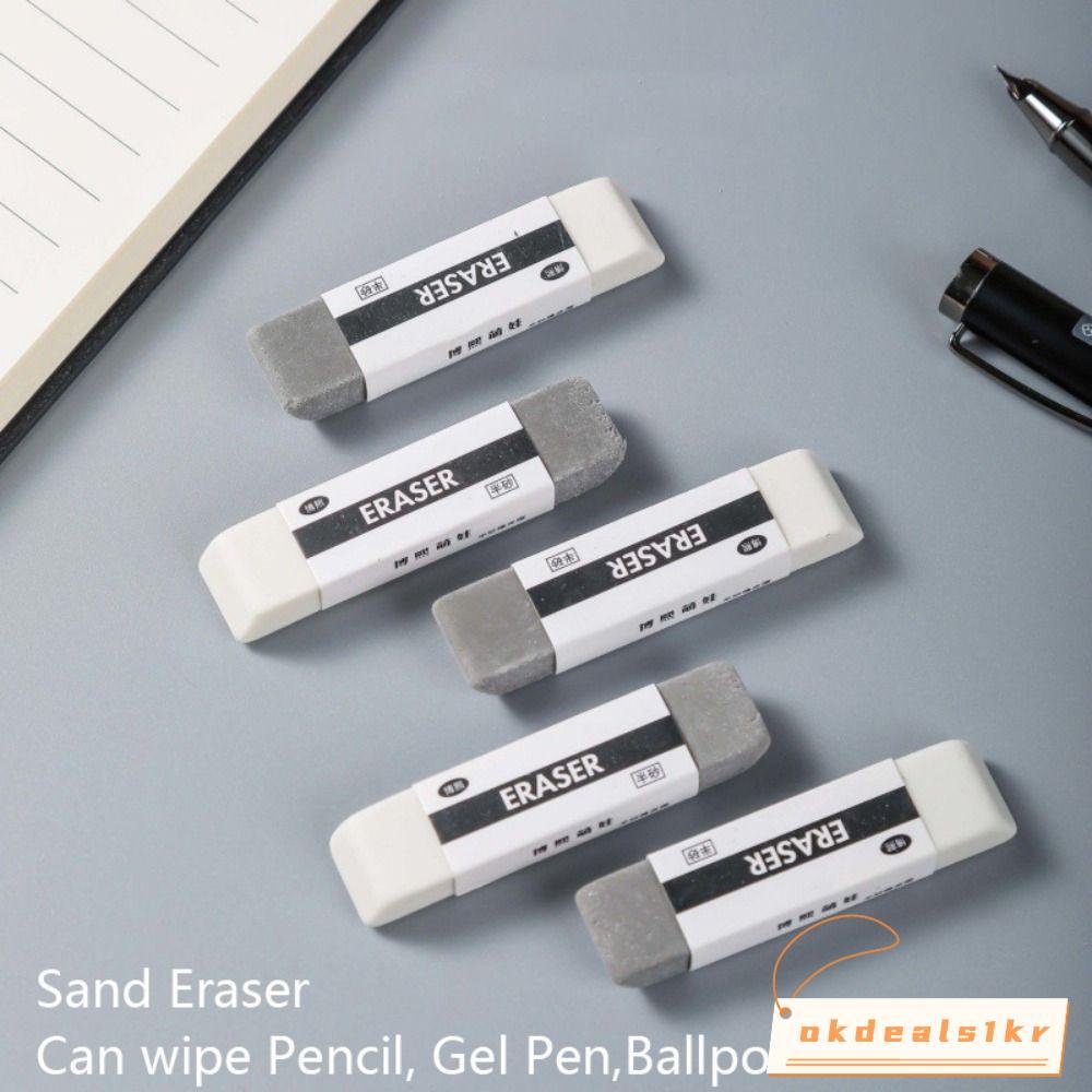 IOKDEALS1 1PCS Frosted Eraser, Dual-use Student Gift Sand Eraser, Multi-functional Matte Traceless P