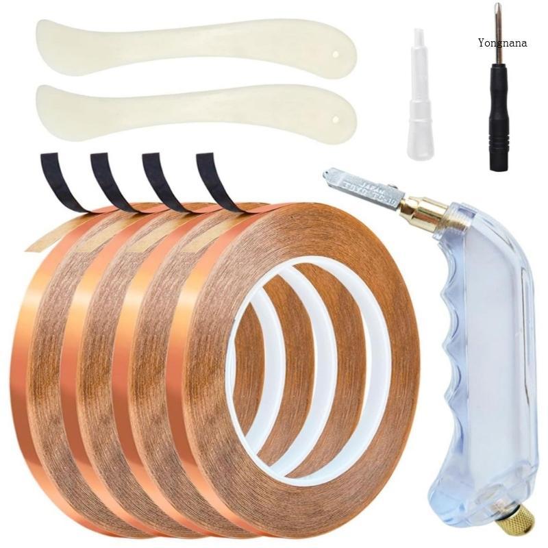 CH* Pack of 1 Flex 3 16 Foot Bronze Swords Tape สีดําสีสิบสองร้อยแก้วดินและศิลปะอื่นๆ เข้าใจแล้ว