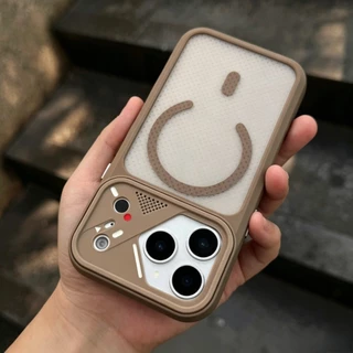 Premium Micro Hole การกระจายความร้อน Matte Magnetic อะคริลิคสําหรับ iPhone 17 Pro Max 16 Pro Max 15 14 13 12 Pro Max 14/15/16Plus ฝาครอบกันกระแทก