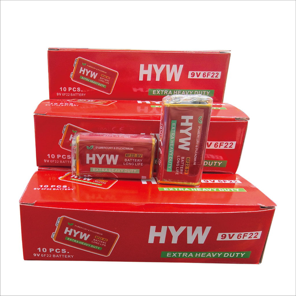 9V 6F22 Dry Square Square 9V 6f22 ไมโครโฟนมัลติมิเตอร์