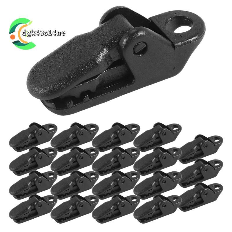 [ขายร้อน D4]20 ชิ้นเต็นท์กันสาด Canopy Clamp Tarp คลิป Snap ผ้าใบ Anchor Gripper Caravan Jaw Grip Tr