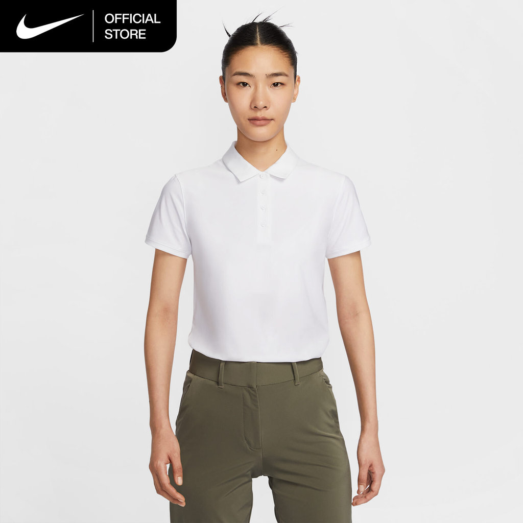 Nike Dri-FIT Women's Victory Short-Sleeve Golf Polo - White [FQ1575-100]