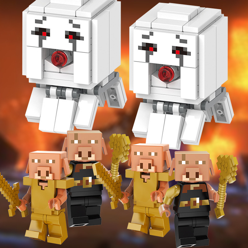 minecraft เลโก้ minecraft Minecraft Building Block Minifigure MC Big Movie สินค้า Pig Spirit his Ste
