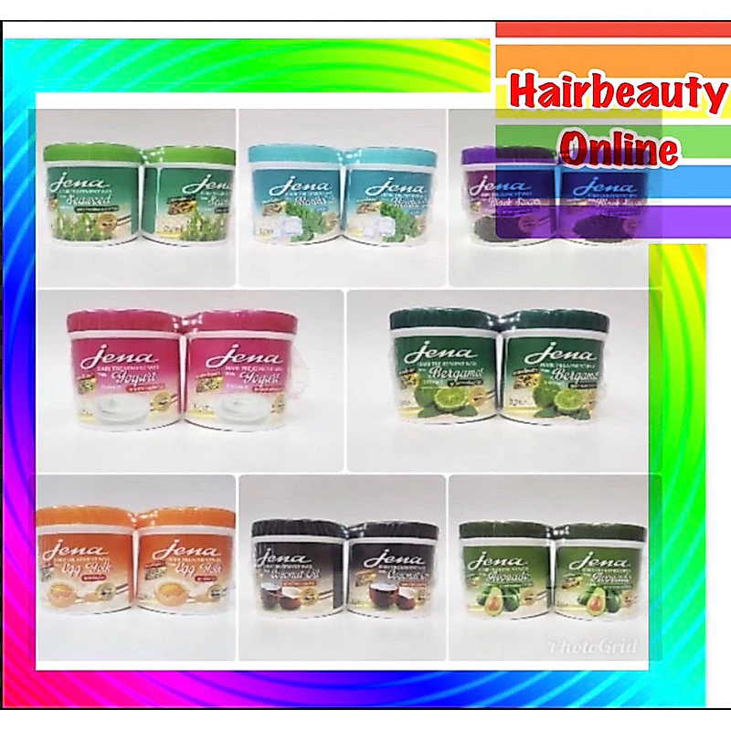 แพ็คคู่500+500มล จีน่า J-forth Jena Hair Treatment Wax ทรีทเม้นท์ แว็กเงา