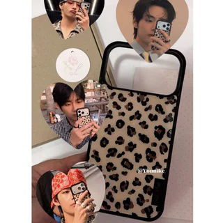 Kim Taehyung สไตล์เดียวกันสไตล์เกาหลีสไตล์อินแฟชั่นเสือดาวพิมพ์เหมาะสําหรับ iphone17pro/17promax เคสป้องกัน Apple 16 เคสโทรศัพท์ 16promax เคสป้องกัน 15 กันกระแทก 13/14 กรณี 11/12/12promax/15plus