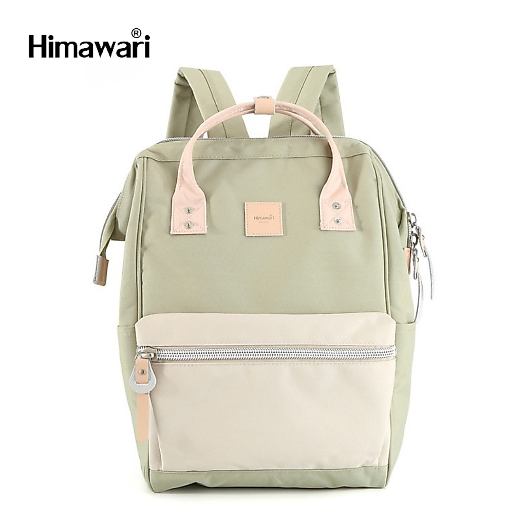 HIMAWARI กระเป๋าเป้สะพายหลัง กันน้ำ 15" Laptop Backpack with USB Port รุ่น 1881 สี #30 Green Beige