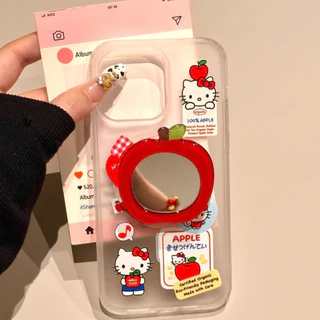 เคสไอโฟน 16 สำหรับ iPhone 15 11 16 14 13 12 Pro Max 7 8 15 16 Plus XR X XS MAX การ์ตูนน่ารักน่ารักคิตตี้ฟรอสต์ปกอ่อน