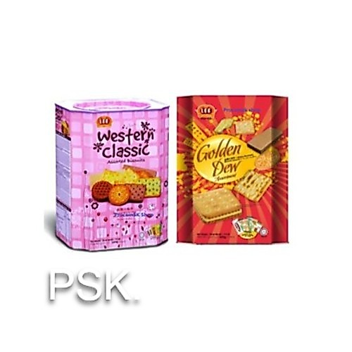 คุกกี้บิตกิตรวมมิตร แบบปี๊บ 520g. (ตรา LEE )