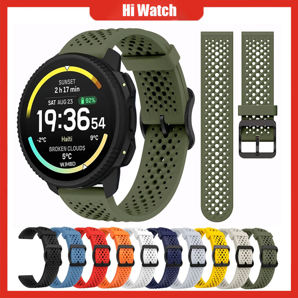 สําหรับ Suunto แนวตั้ง 2 สายรัดข้อมือซิลิโคนสําหรับ Suunto 5 9 Peak Pro DLC/Ocean Race S/Race 2 สร้อยข้อมืออุปกรณ์เสริม