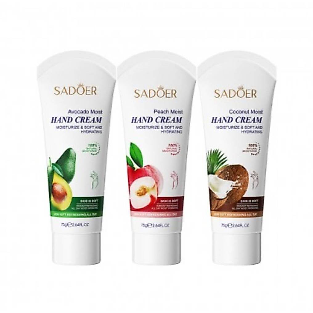 SADOER HAND CREAM ครีมทามือ มี 3 สูตร ( 75 g. หลอดขาว )