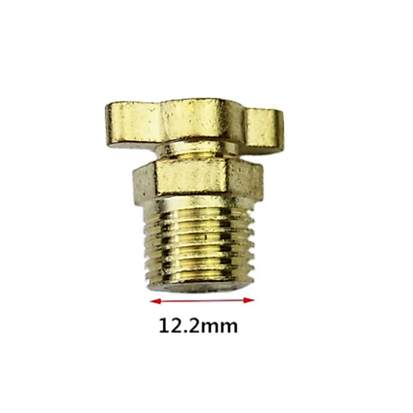 ก๊อกปล่อยน้ำใต้ถังลม 1/4" รุ่น 41000123 ขนาด12.2มม. ตัวระบายน้ำปั้มลม