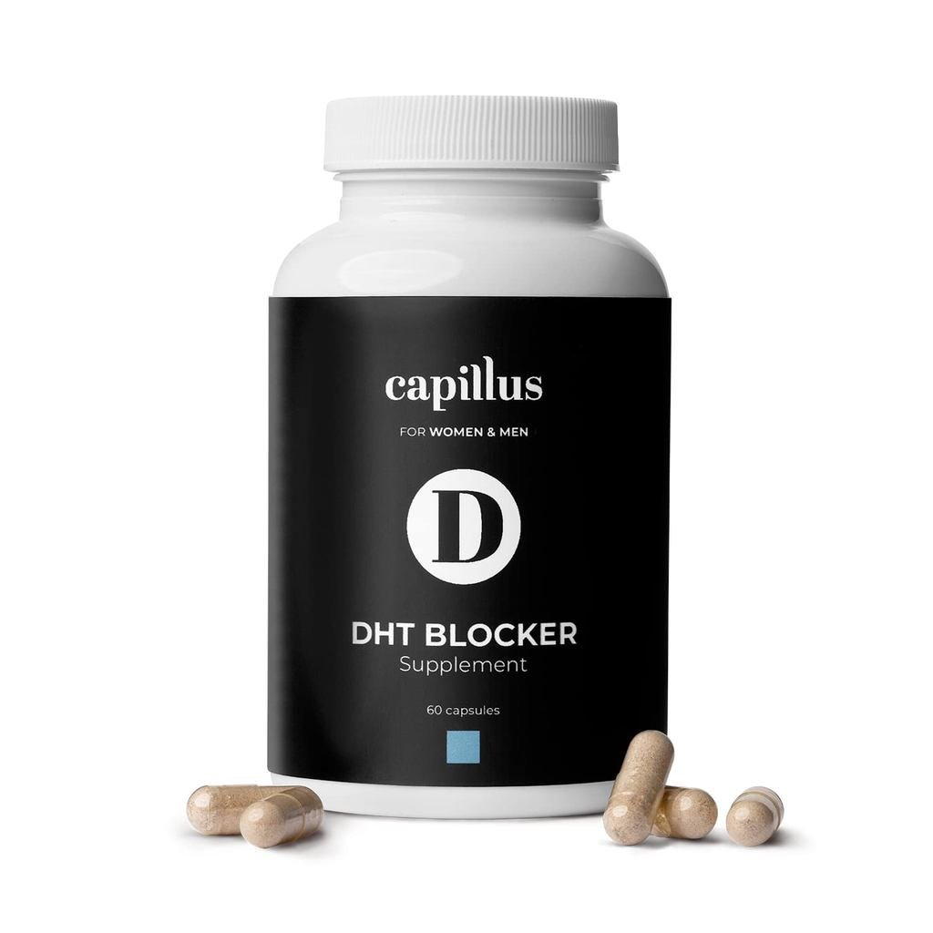 Capillus DHT Blocker สําหรับผู้หญิงการเจริญเติบโตของเส้นผม DHT Blocker สําหรับชายผมวิตามินสําหรับผมร