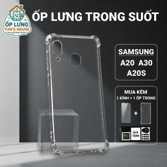 เคส Samsung A30, A20, A20s แบบใสธรรมดา Tun House Cover |เคสโทรศัพท์แบบยืดหยุ่น SS galaxy ปกป้องกล้อง