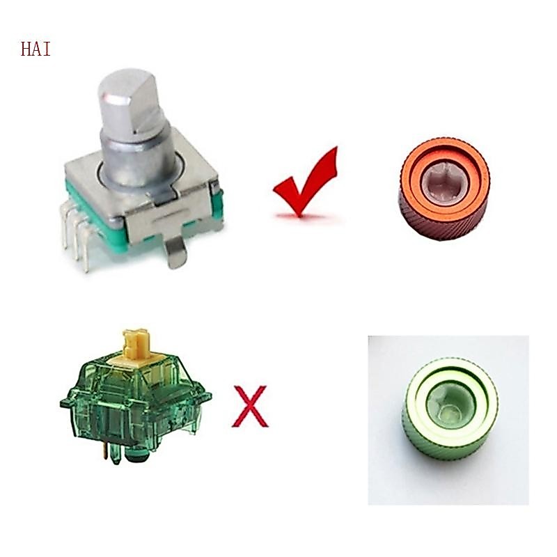Hai Stylish Metal Knob Keyboards Knob การพิมพ์ที่สะดวกสบายเปลี่ยนลูกบิดกลม