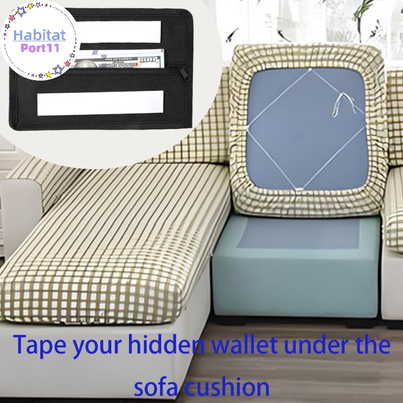 HabitatPort ซ่อนช่องลับ Anti-Theft Storage Case สําหรับปกป้องเหรียญเงินสดหนังสือบัญชีส่วนตัวมีค่า Home Office ใช้ th