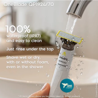 Intimate Groomer Philips OneBlade QP1924/70 SkinProtect Trim Shave 3mm หวี IPX7 เปียกแห้ง รักแร้จุดซ่อนเร้นผิวแพ้ง่าย