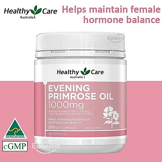 Healthy Care Evening Primrose Oil 1000mg 200 Capsules อีฟนิ่ง พริมโรส ออยล์