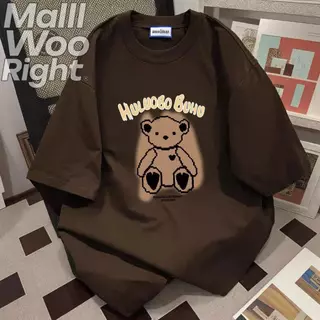 [ไซส์ตั้งแต่ S ถึง 3XL]cotton 100 % ลายเชอร์รี่ขนาดใหญ่ เสื้อยืดแขนสั้น สไตล์ประจำวัน ทรงหลวม ใส่สบาย