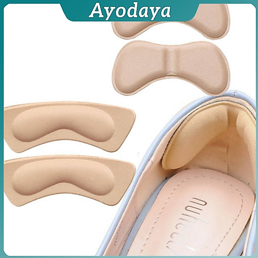 Ayo แผ่นกันกัด  แผ่นกันรองเท้ากัด เนื้อนิ่ม ช่วยแก้รองเท้าหลวม 1 แพค ต่อ คู่  Sponge heel pad