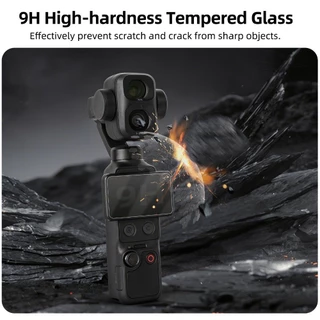 สําหรับ DJI POCKET4P/4/3 HD ฟิล์มนิรภัยป้องกันการระเบิดและรอยขีดข่วนฟิล์มป้องกันหน้าจอกระเป๋ากล้องอุปกรณ์เสริมที่จําเป็น