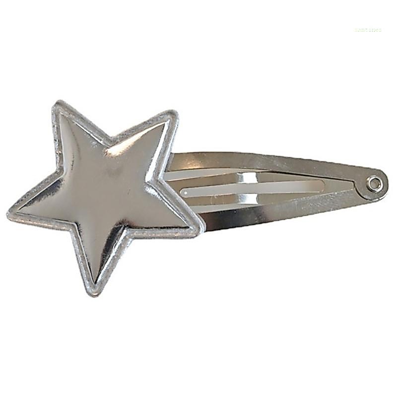 San* กิ๊บติดผมดาวน่ารักหวานเงิน Snap Star Hairpins ตกแต่ง Headwear