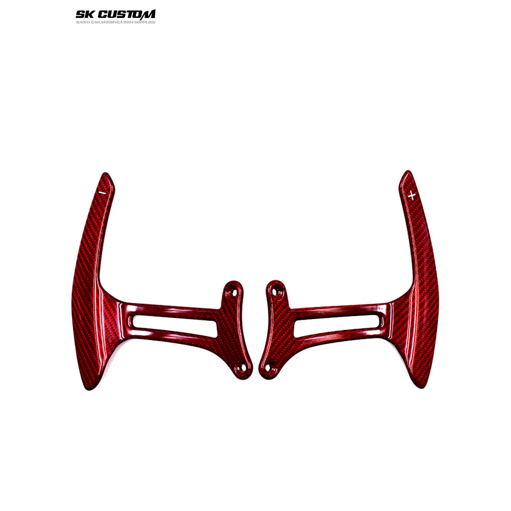 เหมาะสําหรับ Ferrari 15-19 รุ่น 488 GTB/Spider ดัดแปลงคาร์บอนไฟเบอร์พวงมาลัย Shift Paddle ภายใน