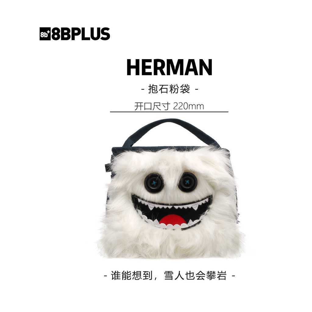 8BPLUS สินค้าใหม่ Climbing Pink Bag Little Monster HERMAN | มนุษย์หิมะสามารถปีนกระเป๋าสีชมพูได้ สินค