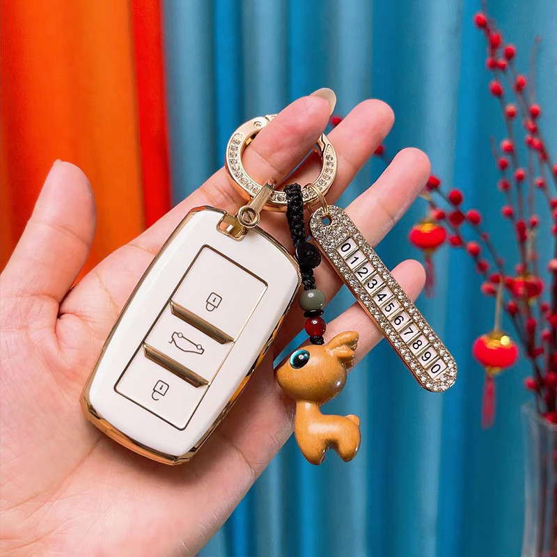 เหมาะสําหรับ Land Style X2 Key Cover X2 Car Key Cover Case Jiangling E400 กุญแจรถป้องกันกรณี