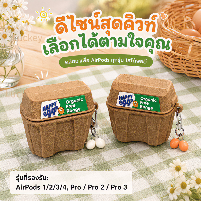 【จัดส่งจากประเทศไทย】กรณีหูฟัง ไร้สาย ซิลิโคน เหมาะสำหรับ Airpods 1/2/3/4 Airpods Pro1/Pro2/Pro3