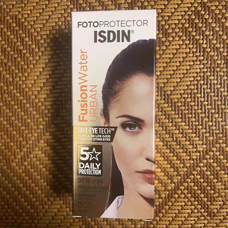 Isdin Isdin ครีมกันแดด 50ml 10,000 Gold Water Sensation ขวดสีฟ้าขนาดเล็ก Anti-Ultraviolet Refreshing
