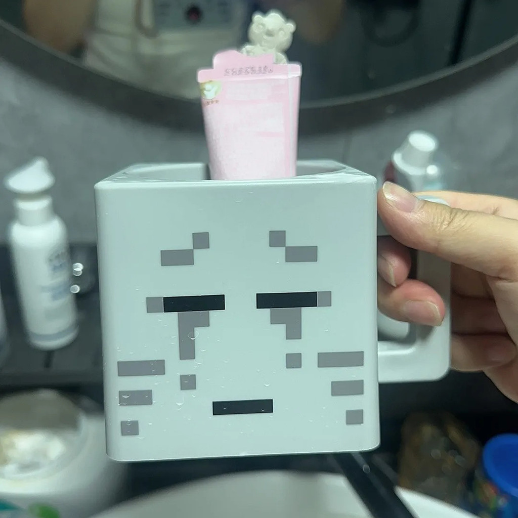 รับประกันของแท้ MC Game Same Style Creeper Water Cup Cartoon Minecraft Children Water Cup Game Perip