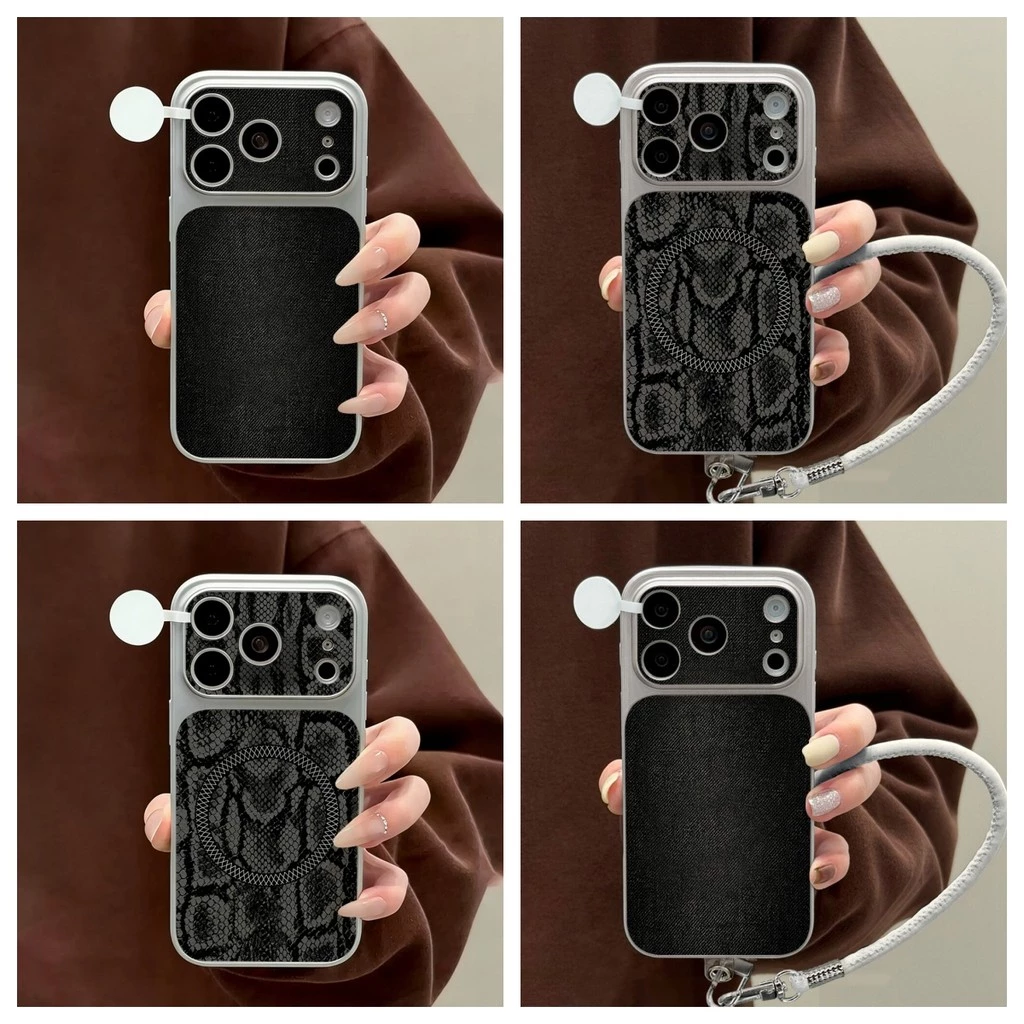 พื้นผิวผ้าเดนิมสีพื้น เคสโทรศัพท์ For Samsung S26 Ultra S25 Ultra A57 5G A56 5G A07 A55 A17 A36 A05 A34เคสโทรศัพท์มือถือ