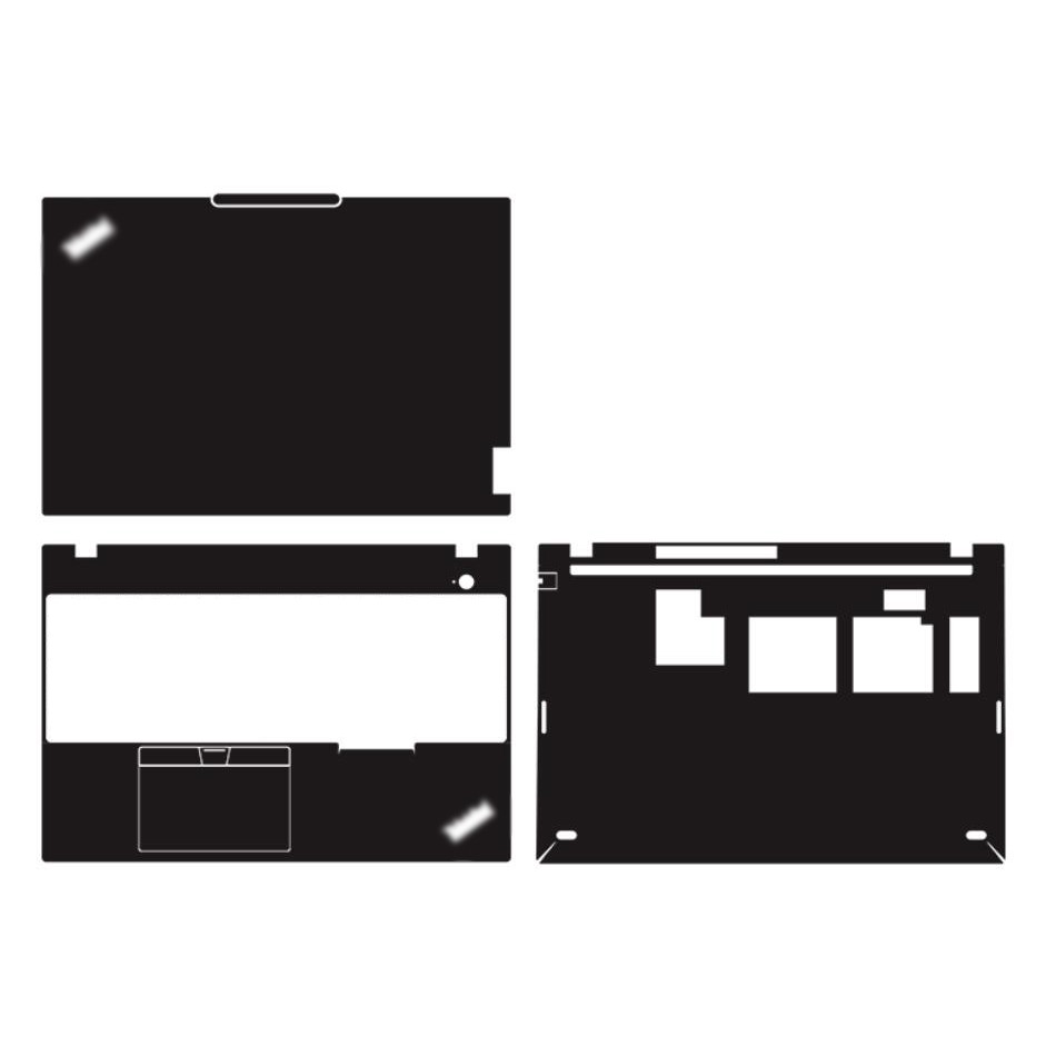 Pre-cut Black Matte Frosted Skin สติกเกอร์สําหรับ 2024 thinkpad T16 Gen 3 X13 Gen 6 2025