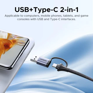 UGREEN อะแดปเตอร์อีเธอร์เน็ต 5-in-1 Type-C ถึง 1000Mbps RJ45 USB3.0 5Gbps พอร์ต USB-A Splitter สําหรับแล็ปท็อปพีซี Windows USB Expander