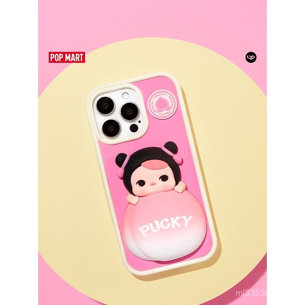 P POPMART PUCKY PUCKY Fairy Food ระเบียง Series เคสโทรศัพท์ iPhone สินค้า 3JA0