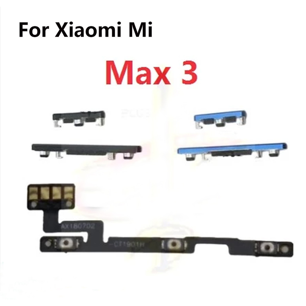 On Off Power Volume Mute ปุ่มด้านข้าง Flex Cable สําหรับ Xiaomi Mi Max 3