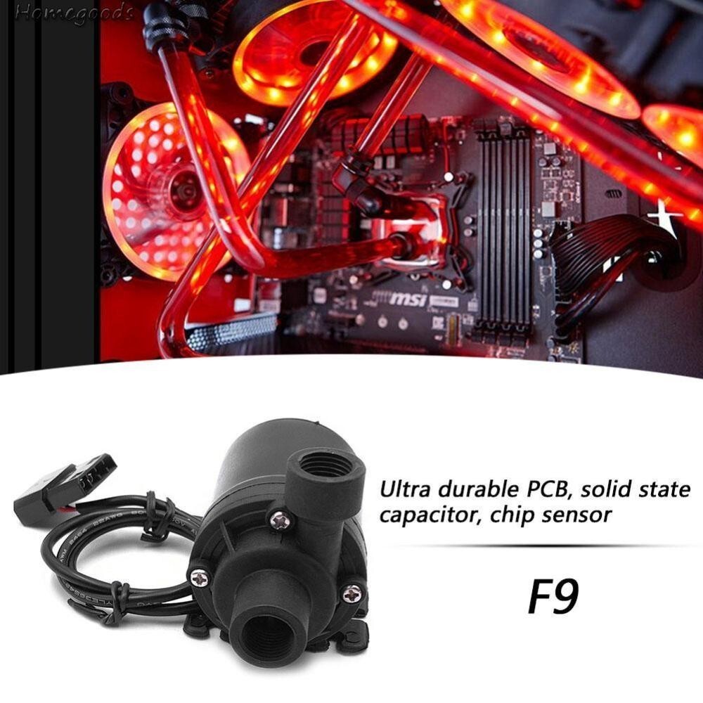 F9 12V 9W G1/4 ปั๊มน้ําสําหรับ PC CPU Water Cooling System Molex 4 Pin Connector [homegoods.sg]