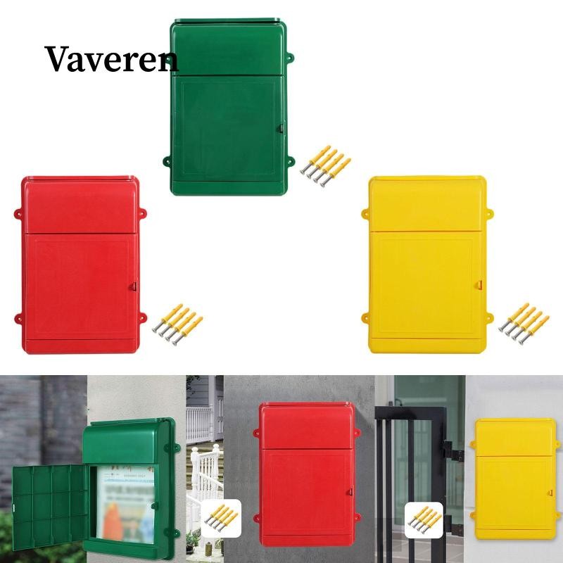 [Vaveren] กล่องรับจดหมายติดผนัง Postbox 34.5x26x7cm Ballot Box Donation Box for Hotel Business