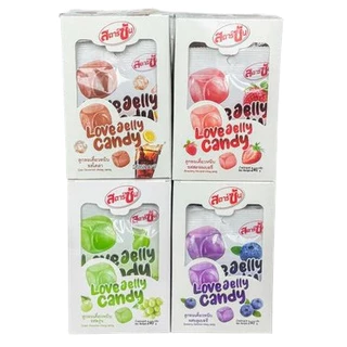 เลิฟ เจลลี่ แคนดี้ Love Jelly Candy ลูกอมเคี้ยวหนึบ กล่อง 12 ชิ้น
