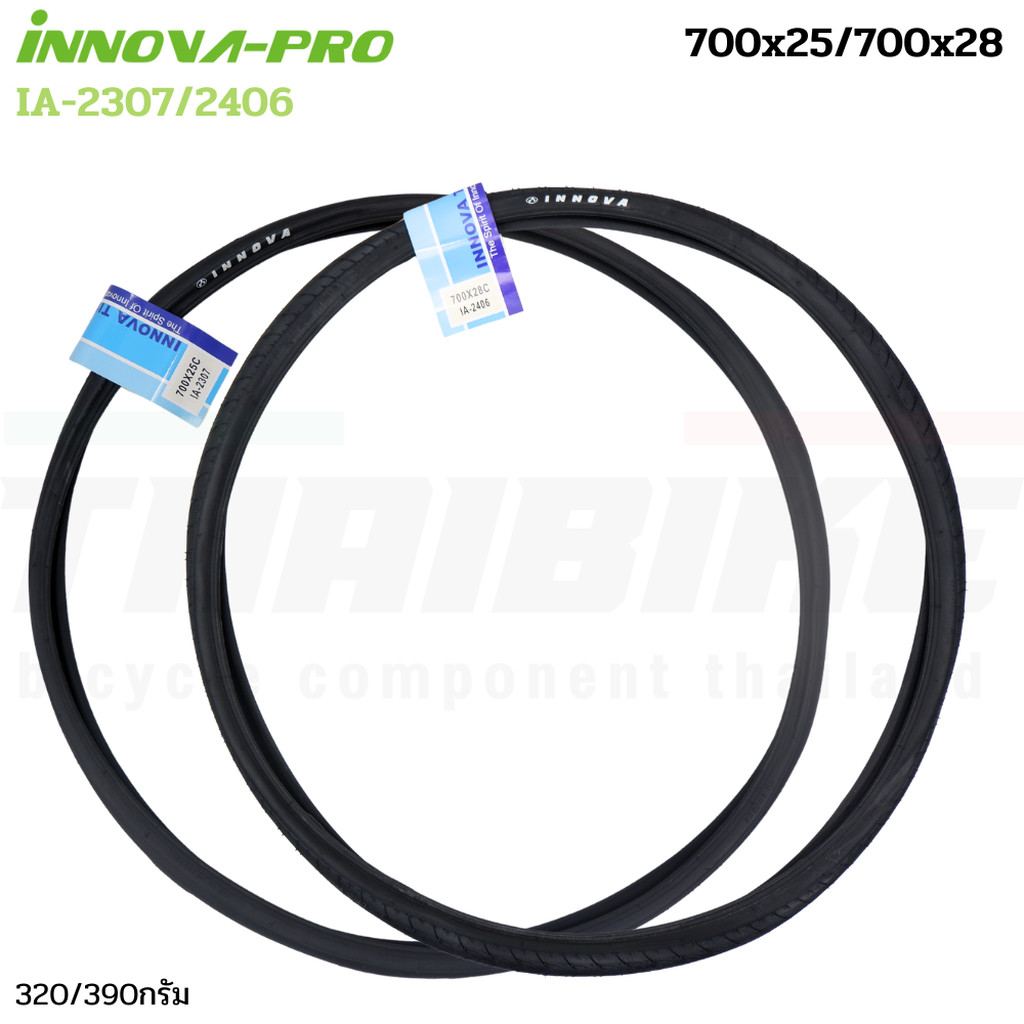 ยางนอกจักรยานเสือหมอบขอบลวด INNOVA IA-2307/IA-2406 700x25 700x28