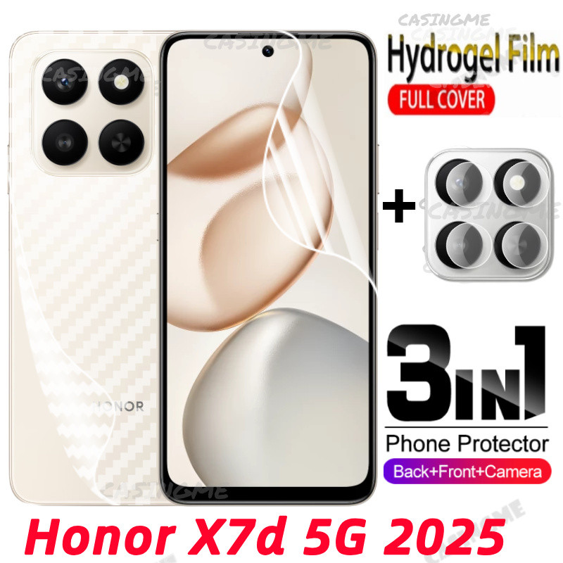 HONOR X7d 5G X6c 2025 ด้านหน้าด้านหลังคลุมทั้งหมดป้องกันฟิล์มHydrogelสําหรับ HONOR X7d X6c X7c X6b HonorX7d X6 X7 d 4G ไม่ใช่กระจกนิรภัยกล้องด้านหลังป้องกันฟิล์ม